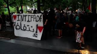 ProPalestine Protest At Place Riopelle Following Encampment Shut Down Friday July 5 2024 EMR 6261 [upl. by Aramahs]