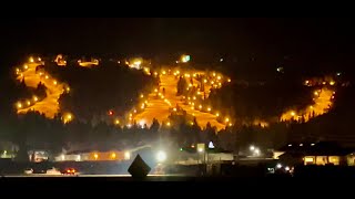 Big Bears New Years Eve Torchlight Parade at Snow Summit Ski Resort Happy New Year 123123 love [upl. by Lyris112]