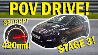 POV DRIVE  FORD FIESTA ST180  330BHP [upl. by Colwell737]