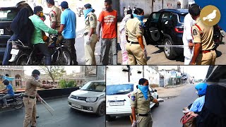 Hyderabad Police taking strict action against Lockdown violators [upl. by Terraj]