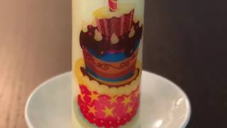 Put an Image on a Candle with Waterslide Decal [upl. by Alleuqahs]