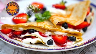 Crepas de Avena Que Sí Salen Suavecitas [upl. by Karney657]