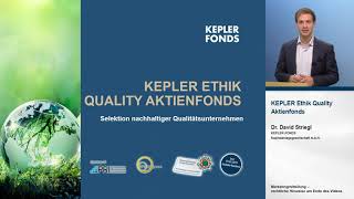 KEPLER Ethik Quality Aktienfonds FachVideo [upl. by Gilbertson720]