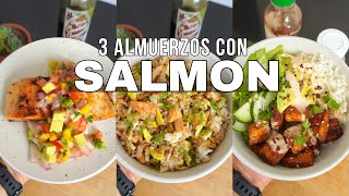 🍣 5 RECETAS DE ALMUERZO CON SALMÓN salmon recetassaludables [upl. by Cuthbertson346]