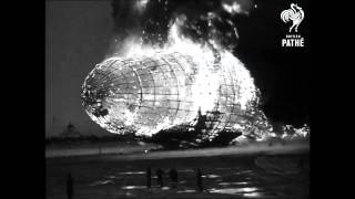 Hindenburg Disaster  Real Footage 1937  British Pathé [upl. by Alimhaj104]