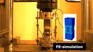 Ferritic Stainless Steel Square Hollow Section Stub Column Test [upl. by Ettegdirb]