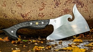 Making Unique Cleaver with Carbon Fiber Handles [upl. by Jon]