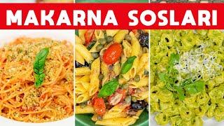 🍝 Hep Aynı Sosu Yapmaktan Sıkılanlara Ferhat Şeften 5 Farklı Makarna Sosu Tarifi  SOSLAR B2 [upl. by Furiya232]