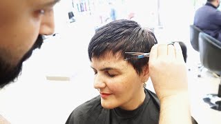 EXTREMELY SHORT PIXIE CUT  WOMEN HAIRCUT IN 2023 [upl. by Peyton]