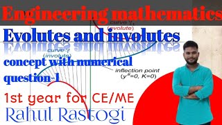 Evolutes and involutes with questionsengineering mathematics btech 1st sem CEMEvvi concept [upl. by Blanchard]