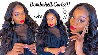 NEW BOMBSHELL CURLS BODY WAVE WIG  Celie Hair  iamSimoneC [upl. by Yelrebmik557]