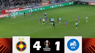 FCSB vs FC RFS 41  UEFA Europa League 202425  Match Highlights [upl. by Odrareve]