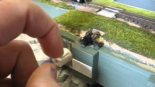 DROP AWAY N Scale magnetic Uncoupler Part 1 [upl. by Goldner]