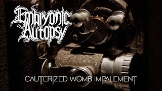 EMBRYONIC AUTOPSY  Cauterized Womb Impalement Lyric Video [upl. by Ahsenhoj]