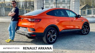 Renault Arkana RS Line 140 TCe 2021 kompaktes SUVCoupé im Test  Review  Fahrbericht [upl. by Aihcila]