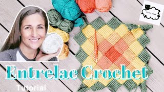 ENTRELAC CROCHET IN THE ROUND TUTORIAL  Part 1 [upl. by Ahsinrats]