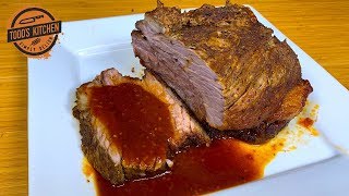 How to cook BEEF BRISKET recipe in a Slow Cooker Crock Pot 4K [upl. by Leuqim]