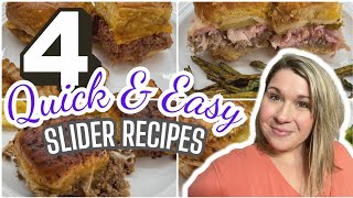 4 QUICK amp EASY Slider Recipes that you’ll WANT to make AGAIN amp AGAIN  BEST EVER SLIDER Recipes [upl. by Isbella]