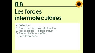 88 Les forces intermoléculaires [upl. by Jowett]