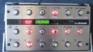 tc electronic GSystem  Octaver and Pitch Shifter various sounds and uses [upl. by Adnawuj]