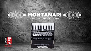 Montanari Piano Accordion 5 Registros 34372 Color Negro [upl. by Geraldine]