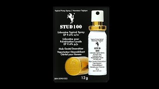 Stud 100 Desensitizing Delay Spray for Men Authentic [upl. by Imled]