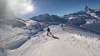 Skiing Cervinia and Zermatt 18th  22nd December 2023 [upl. by Annaerb714]