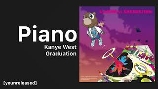 Kanye West  Piano  Passanger  GRADUATION [upl. by Nireil]