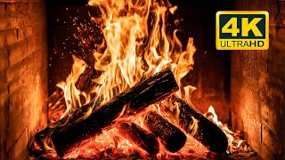 🔥 Cozy Fireplace 4K 12 HOURS Fireplace with Crackling Fire Sounds Crackling Fireplace 4K [upl. by Okihcas]