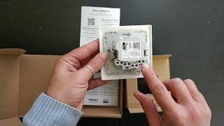 Unboxing Fibaro Walli Switch [upl. by Aisatna]