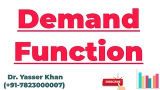 Demand Function  Determinants Of Demand  Factors Influencing Demand  Theory Of Demand  Demand [upl. by Kacey]