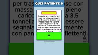 Quiz ufficiale per la patente B perte patente [upl. by Niroht]