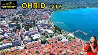 OHRID Grad iz vazduha Jul 2024  OHRID City 4K Aerial View North Macedonia [upl. by Hortensia]