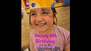 Happy 8th Birthday 🩷🤍 Jenevieve 🎂 🥳 🎉 🎈 🎁 😺 [upl. by Inahpets]