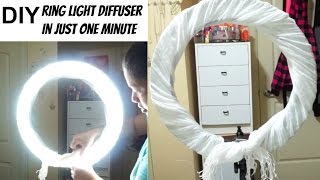 DIY Ring Light Diffuser 2017 [upl. by Einwahr]