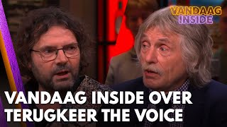 Vandaag Insidetafel reageert op terugkeer van The Voice of Holland  VANDAAG INSIDE [upl. by Patrizia205]