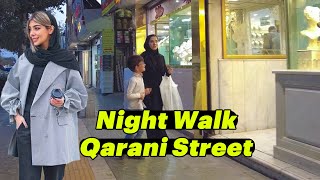 IRAN Walking Tour in City Center of Mashhad Qarani Street خیابان قرنی [upl. by Elakram]