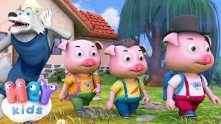 Les Trois Petits Cochons dessin animé 🐺 HeyKids  Histoires pour enfants [upl. by Ehtnax]