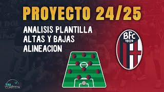 Fichajes BOLONIA de CHAMPIONS 2425  Análisis plantilla y alineación [upl. by Nisse559]