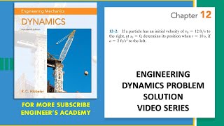 122  Rectilinear Kinematics Engineering Dynamics Hibbeler 14th Edition  Engineers Academy [upl. by Maclay634]