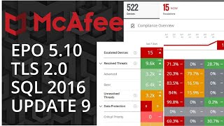 McAfee ePolicy orchestrator 510 installation 2021  SQL  Enable TLS 20 ePO update 9 mcafee epo [upl. by Saihtam]