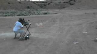 Guy shoots 1000 yards with sniper rifle and gets hit by ricochet [upl. by Anavlis]