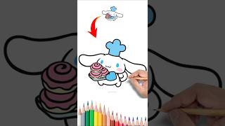 p8 How to Draw and Color Cinnamoroll Step by Step Tutorial cutedrawing Cinnamoroll [upl. by Ardnael]