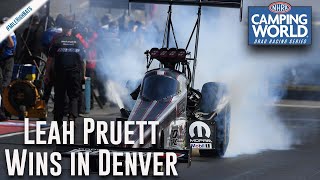 Leah Pruett takes first Top Fuel victory for Tony Stewart Racing [upl. by Mireille]