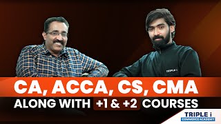 Commerce Entrance  CA  ACCA  CS  CMA Along With 12 Courses  Triple i Commerce Academy [upl. by Sicular]