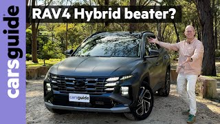 Hyundai Tucson Hybrid 2024 review Has the bestselling Toyota RAV4 Hybrid finally met its match [upl. by Eniffit]