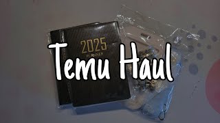 Small Temu Planner and Craft Haul  Sopheas Goodies  First 2025 Planner [upl. by Larimor]