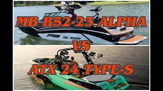 Battle of the Boat Demos 2021 ATX 24 TypeS vs 2021 MB B5223 Alpha [upl. by Aehtrod]