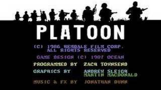 Platoon Title Screen  Commodore 64 [upl. by Selry]