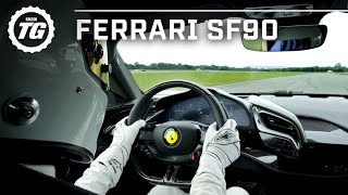 FASTEST TOP GEAR LAP Ferrari SF90 Stig Lap  Top Gear Series 29 [upl. by Ekihc]